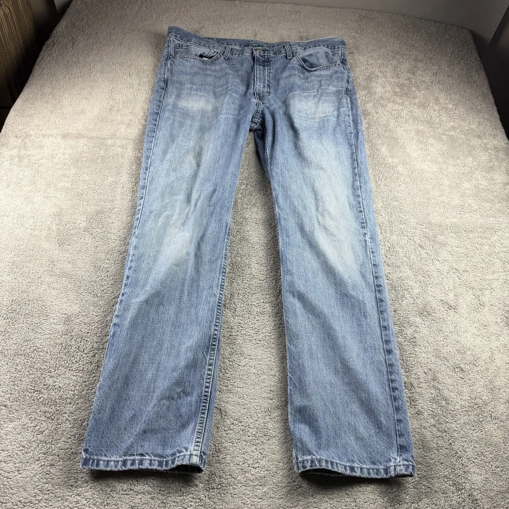 Levis 514 Straight Leg Jeans Mens 38x32 Blue Medium Wash Mid‎ Rise